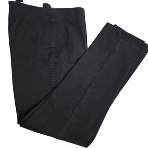 Lilly Pulitzer Black low-rise work pants straight leg Womens Sz 8